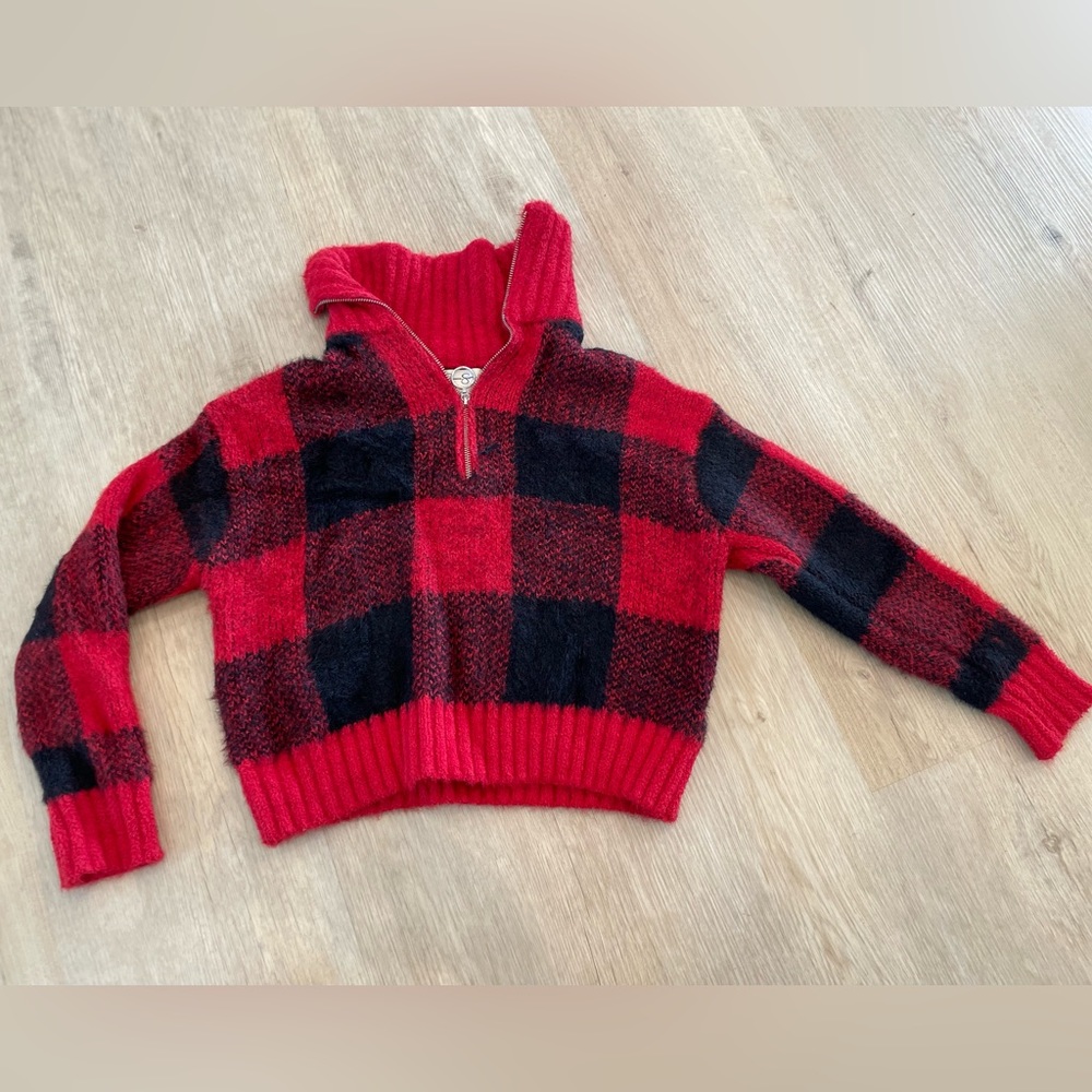 Jessica Simpson knit half zip sweater